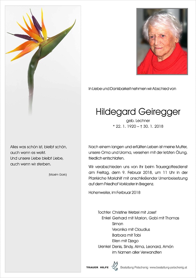 Hildegard Geiregger
